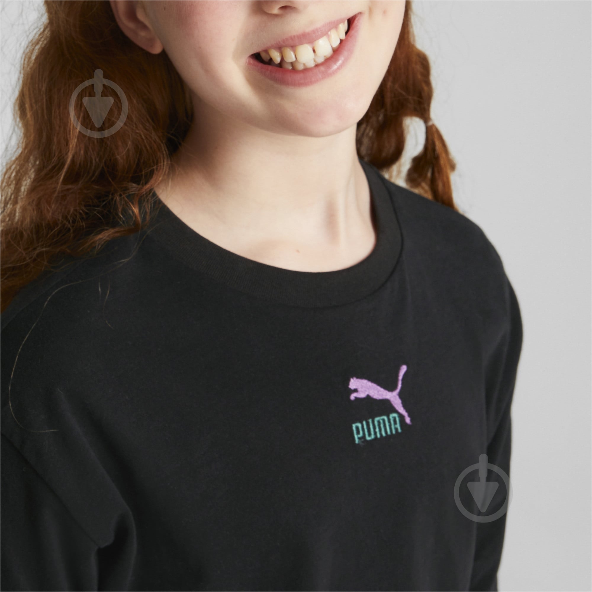 Футболка Puma CLASSICS GRL TEE G 67032101 р.128 черный - фото 5 Футболка Puma CLASSICS GRL TEE G 67032101 р.128 черный - фото 5