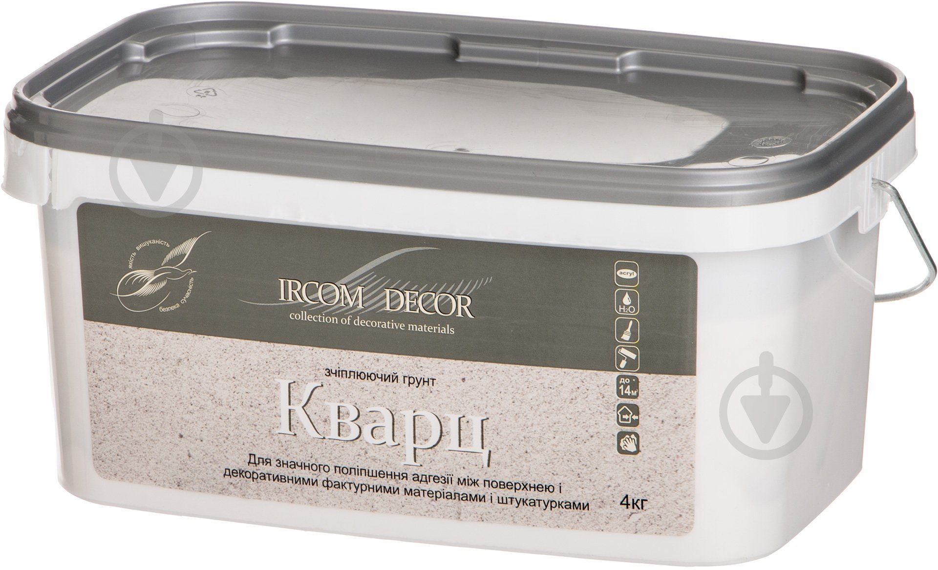 Ґрунтовка адгезійна Ircom Decor укрепляющая Кварц ИР-05 4 кг - фото 6