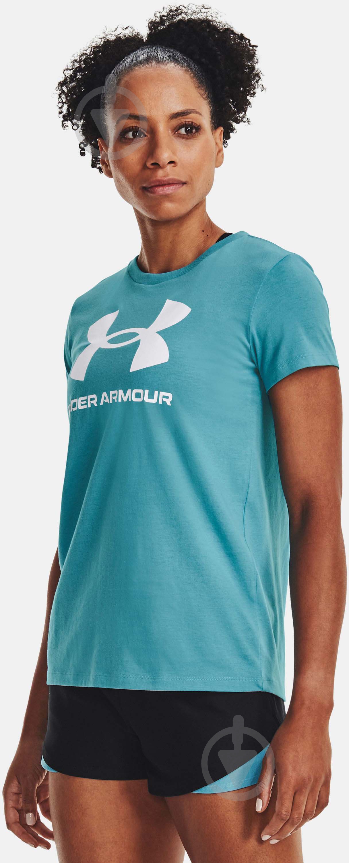 Футболка Under Armour SPORTSTYLE LOGO SS 1356305-433 р.XS бежевий - фото 1