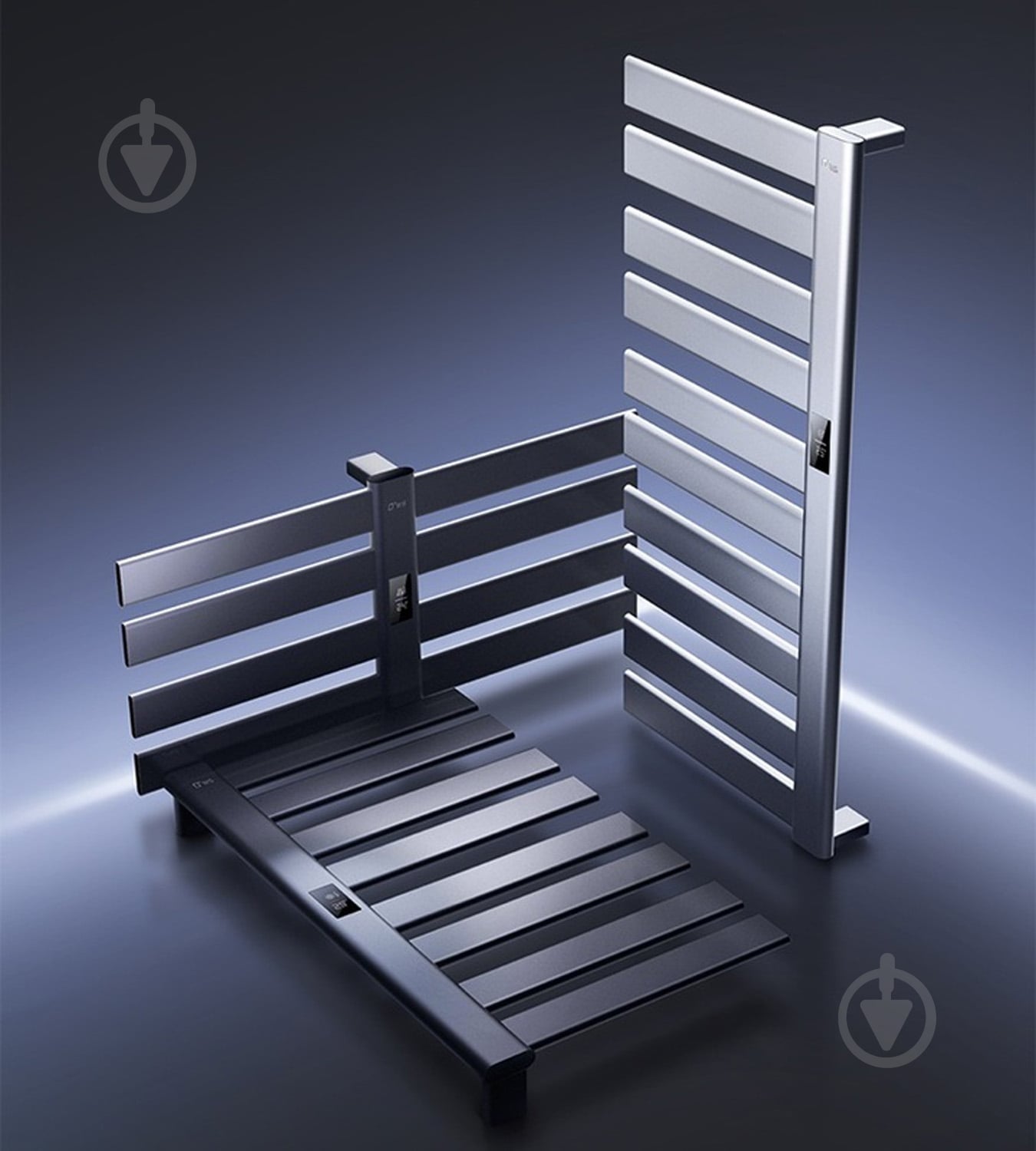 Смарт-сушилка электрическая O'WS Temperature Electric Towel Rack NEX1 left wire (Silver) - фото 3 Смарт-сушилка электрическая O'WS Temperature Electric Towel Rack NEX1 left wire (Silver) - фото 3