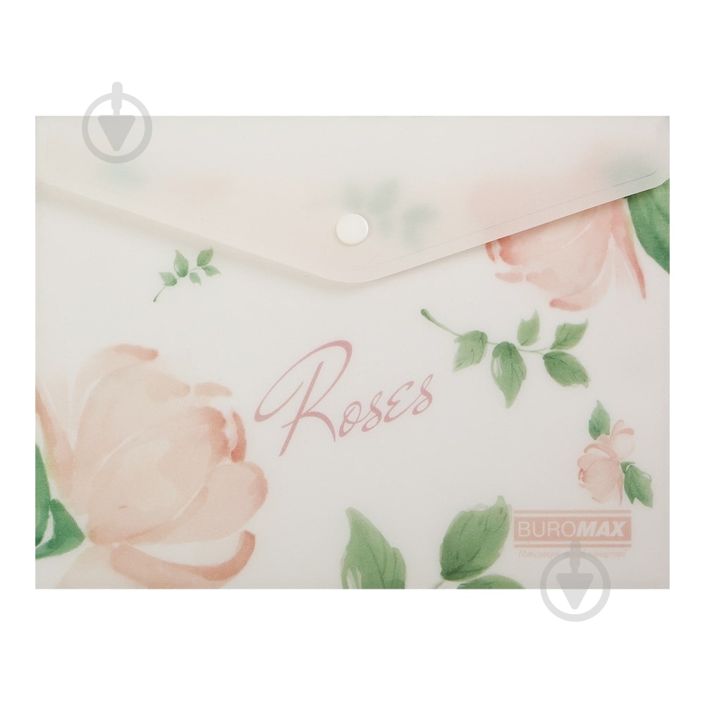 Папка-конверт на кнопке ARABESKI А5 коралловый Buromax BM.3919-27 - фото 1 Папка-конверт на кнопке ARABESKI А5 коралловый Buromax BM.3919-27 - фото 1