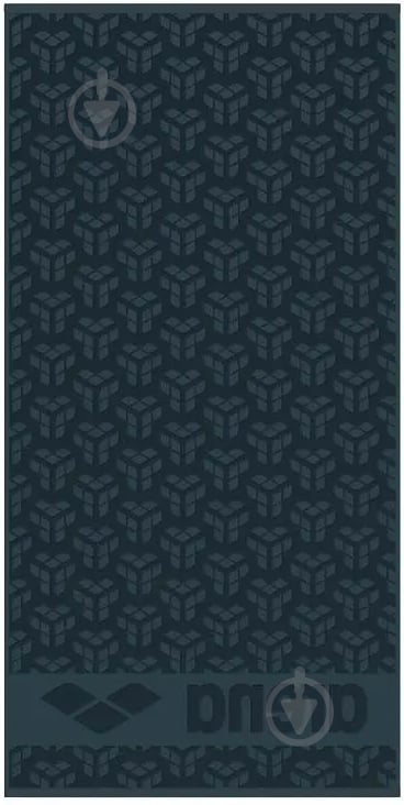 Полотенце Monogram Towel 009231-510 50x100 см черный с серым Arena - фото 2