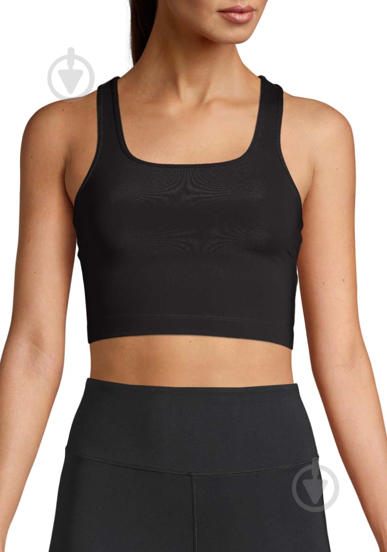 Бра Casall Crop Square Neck Sports Top 22112-901 р.34 чорний - фото 1