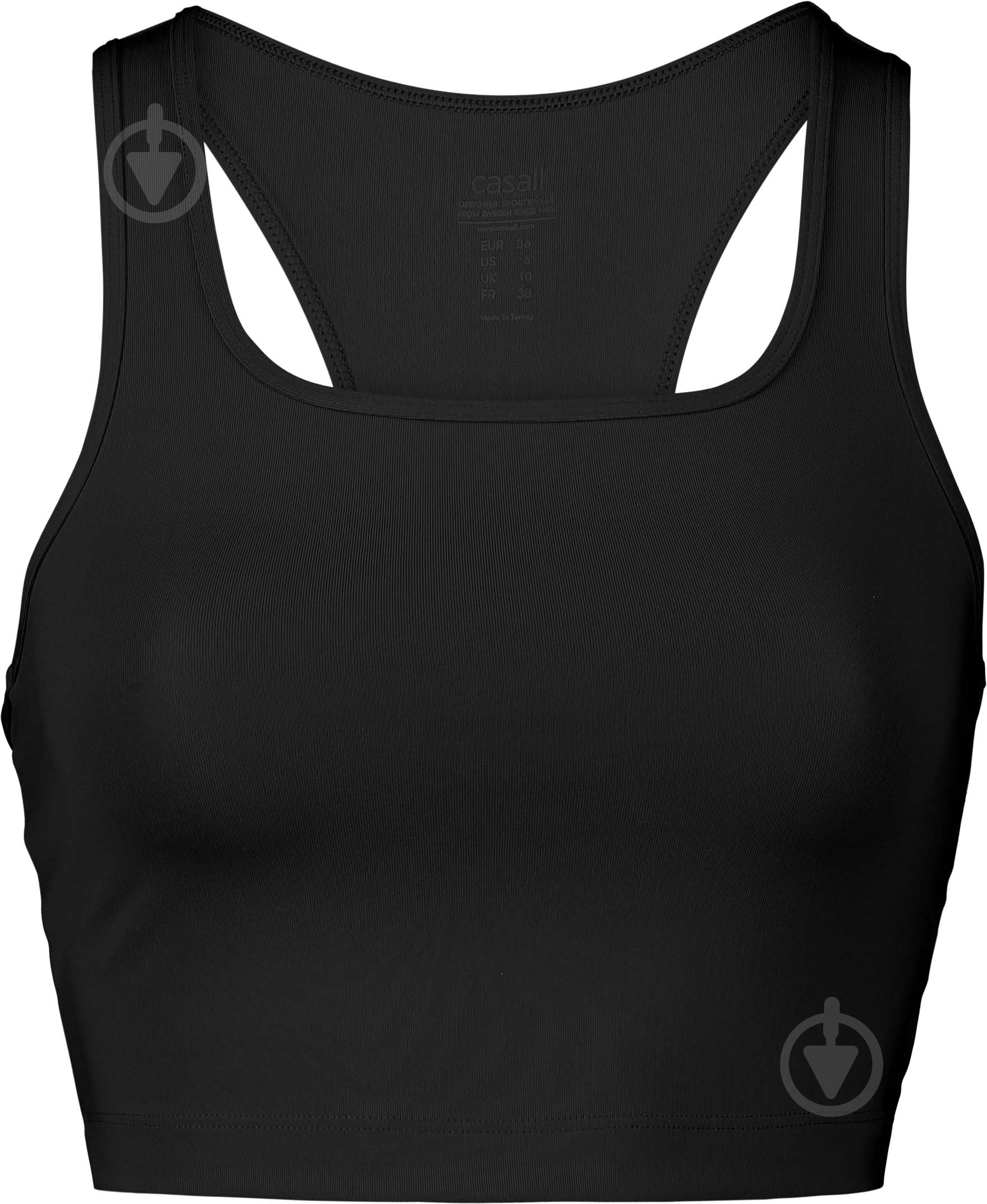 Бра Casall Crop Square Neck Sports Top 22112-901 р.34 чорний - фото 3