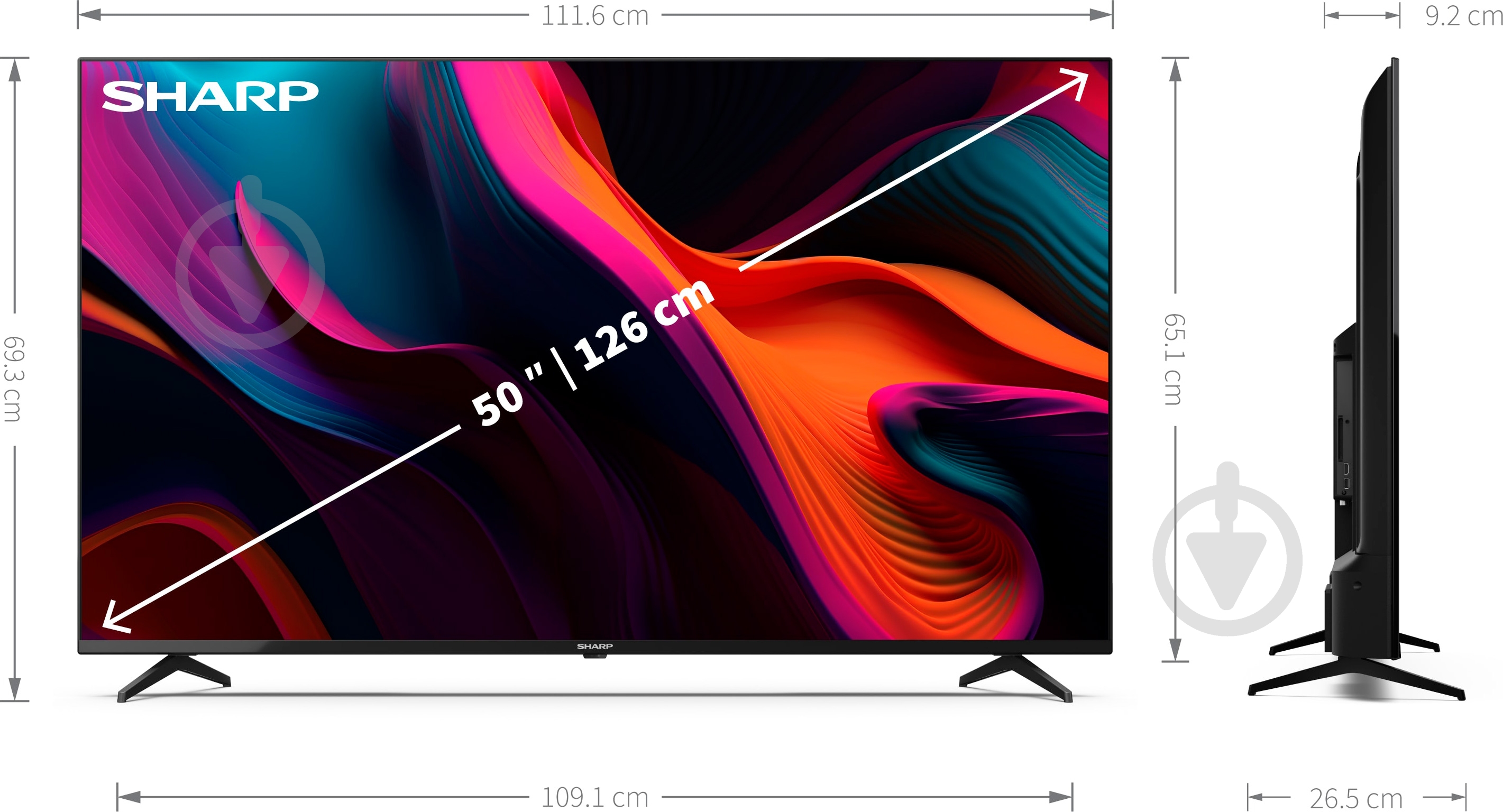 Телевізор Sharp 4T-C50GL4260EB - фото 7 Телевізор Sharp 4T-C50GL4260EB - фото 7