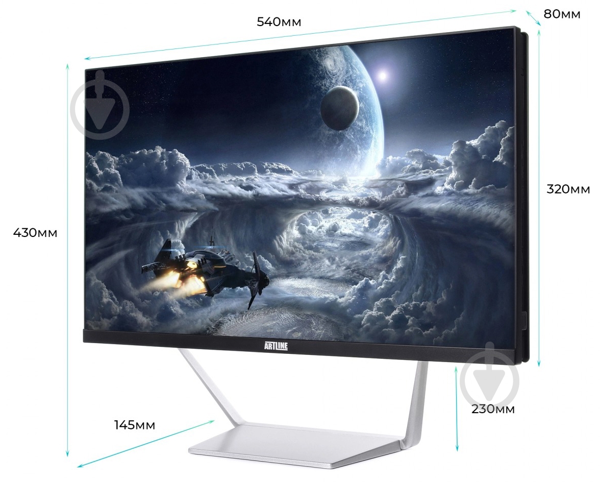 Моноблок Artline Business M63 23,8 (M63v10Win) black/silver - фото 8 Моноблок Artline Business M63 23,8 (M63v10Win) black/silver - фото 8