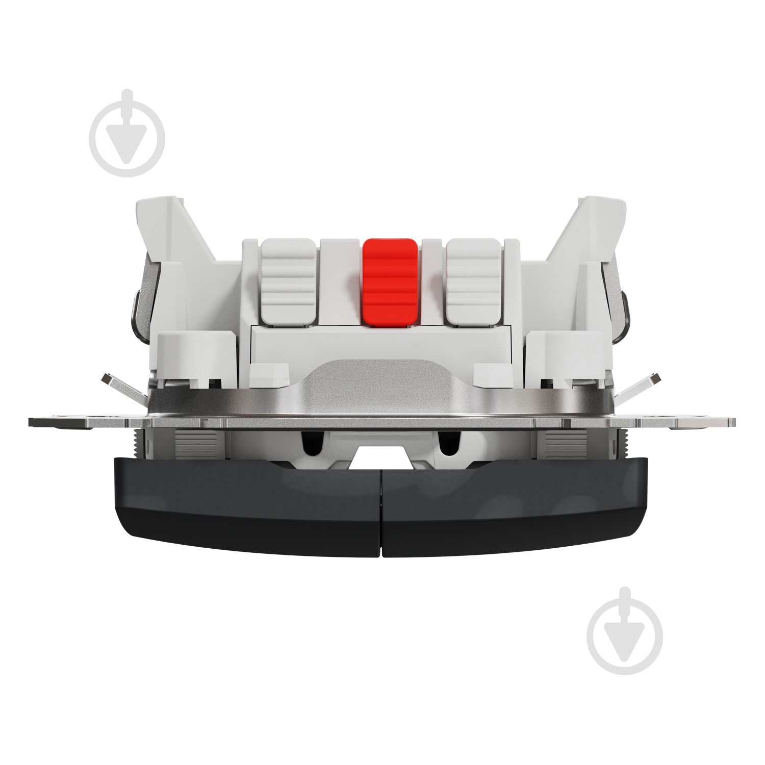 Переключатель двухклавишный проходной двухклавишный Schneider Electric Sedna Design без подсветки черный SDD114108 - фото 8