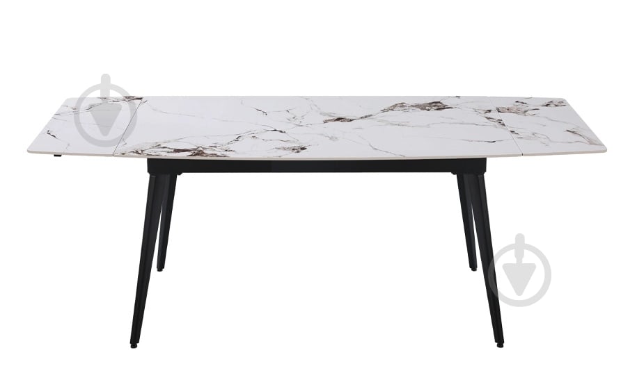 Стіл обідній Prestol Люкс 1200(1800)x800x760мм білий/чорний - фото 2 Стіл обідній Prestol Люкс 1200(1800)x800x760мм білий/чорний - фото 2