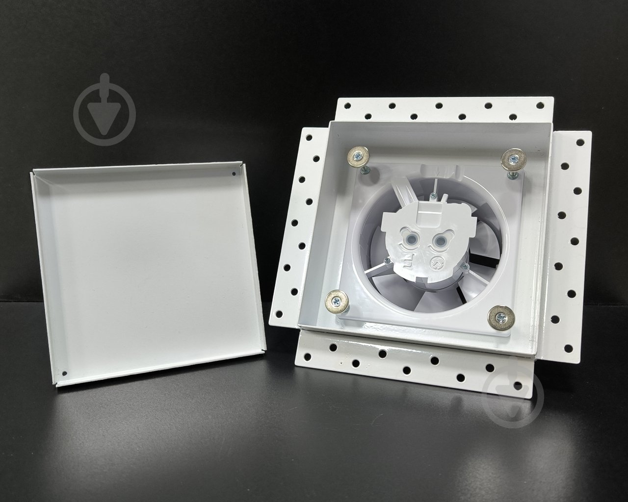 Модуль прихованого монтажу HEWA WHITE для вентиляторів airRoxy dRim 100 та 125 мм білий - фото 2