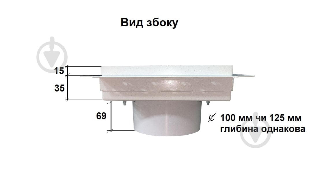 Модуль прихованого монтажу HEWA WHITE для вентиляторів airRoxy dRim 100 та 125 мм білий - фото 7