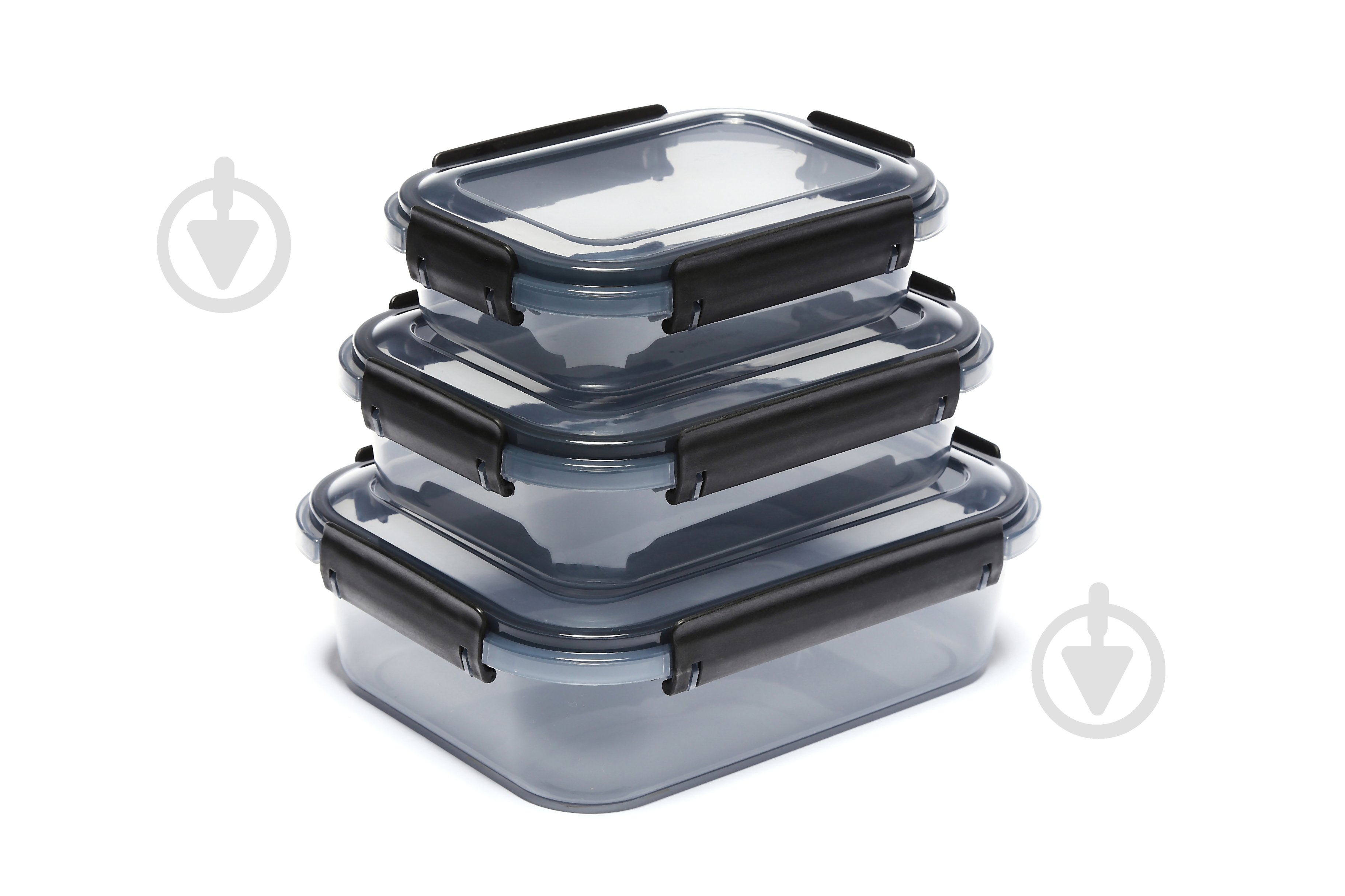 Набір прямокутних контейнерів універсальних Ал-Пластик 3 в 1 (0,51 л, 0,85 л, 1,5 л) - фото 1