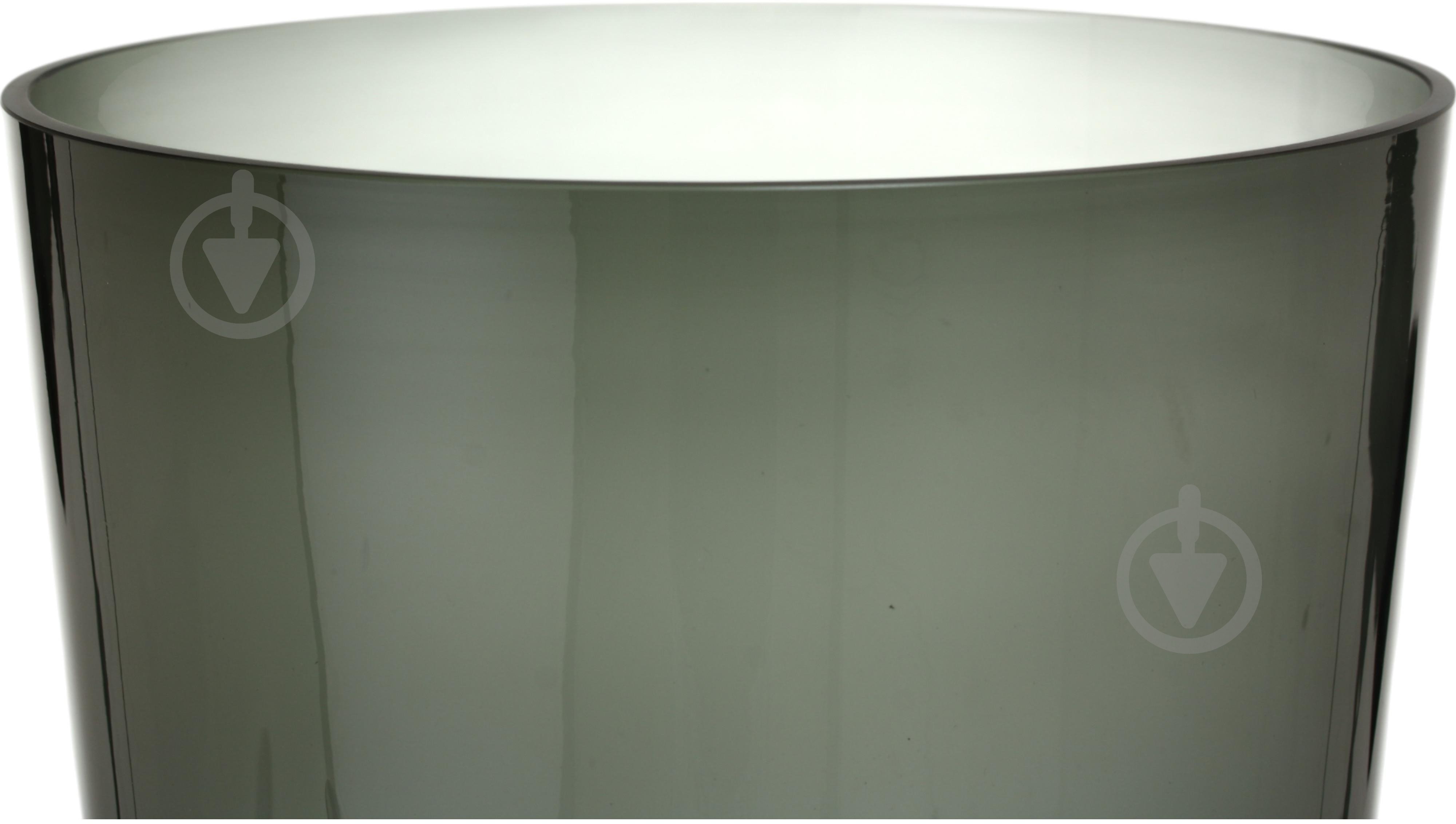 Ваза скляна Wrzesniak Glassworks Sofi 50 см сіра 17-6487E - фото 3