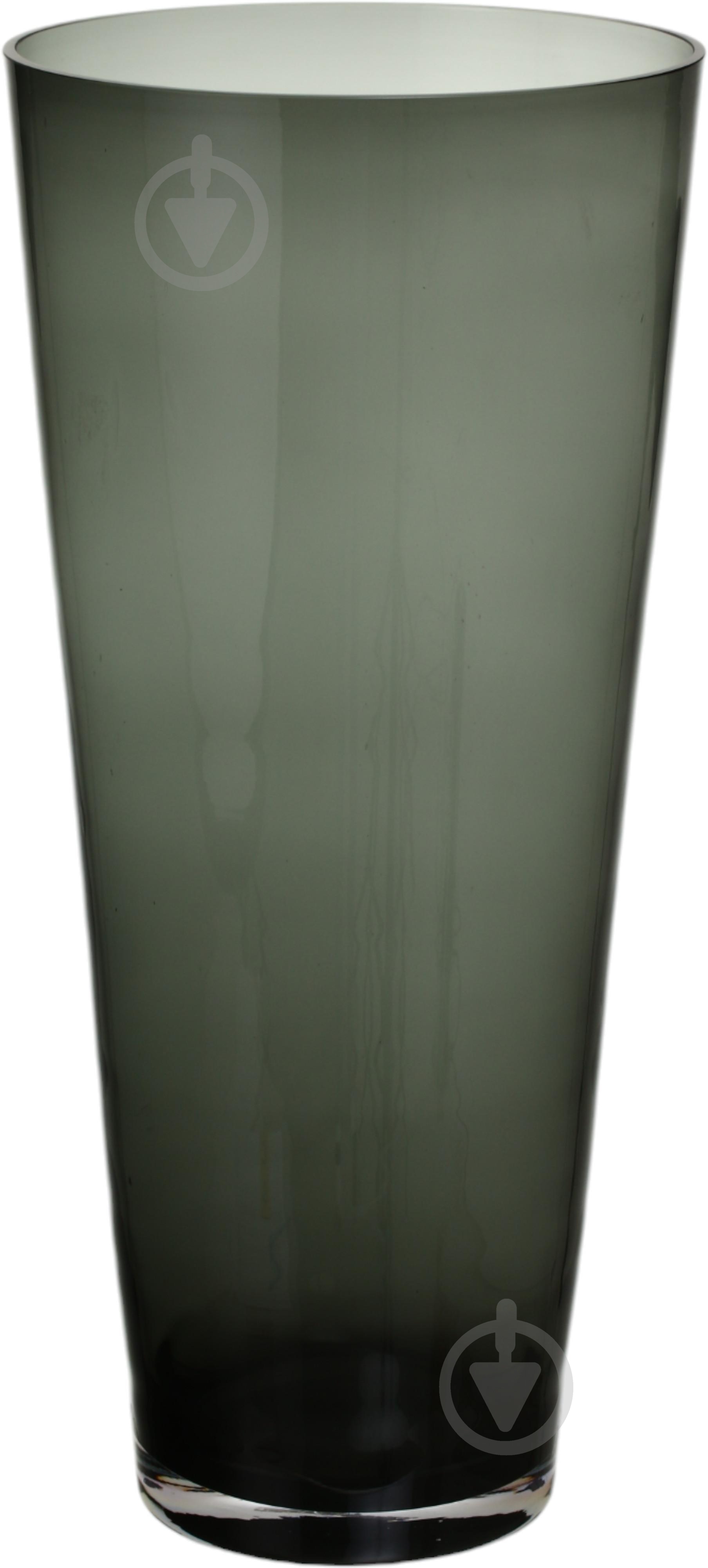 Ваза скляна Wrzesniak Glassworks Sofi 50 см сіра 17-6487E - фото 1