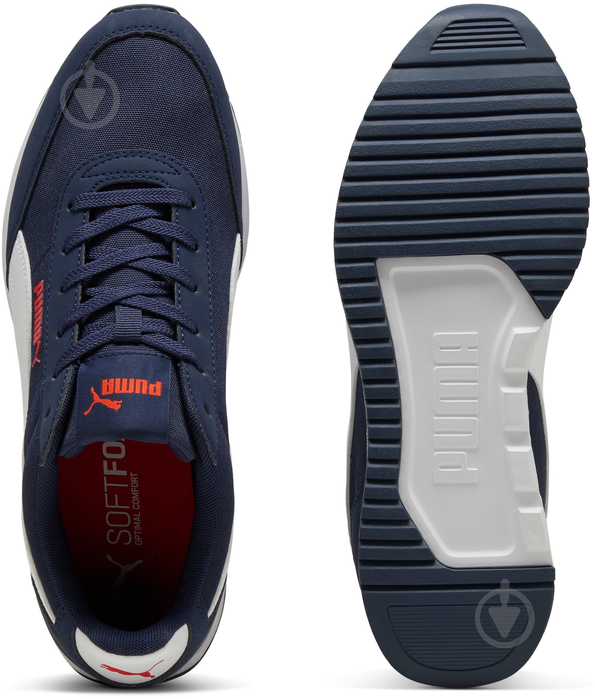 Кроссовки мужские демисезонные Puma R78 Lightwind 40026705 р.46 синие с белым - фото 6