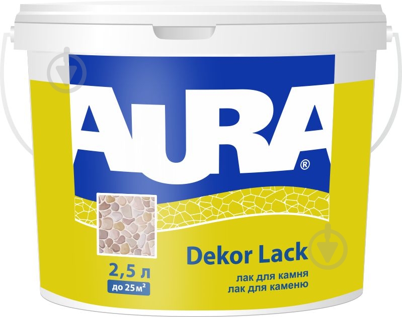 Лак фасадний для каменю Dekor Lack Aura напівглянець 2,5 л - фото 1