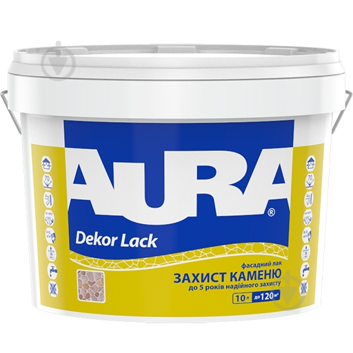 Лак фасадний для каменю Dekor Lack Aura® напівглянець 10 л - фото 1