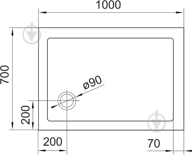 Поддон душевой Eger SMC 70х100 см 599-1070S - фото 4