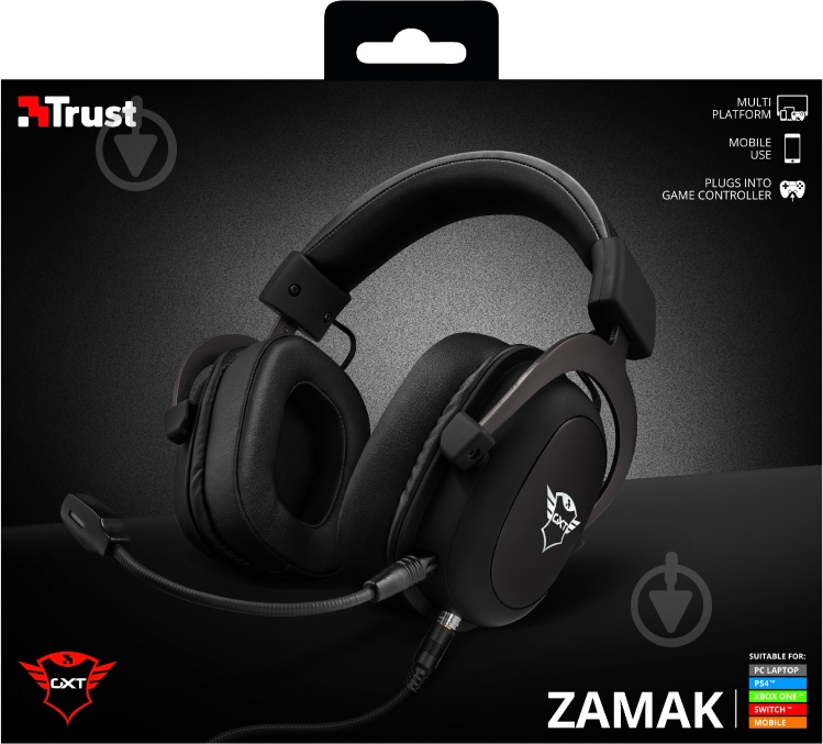Гарнитура Trust GXT 414ZAMAK PREMIUM black (23310_TRUST) - фото 8 Гарнитура Trust GXT 414ZAMAK PREMIUM black (23310_TRUST) - фото 8