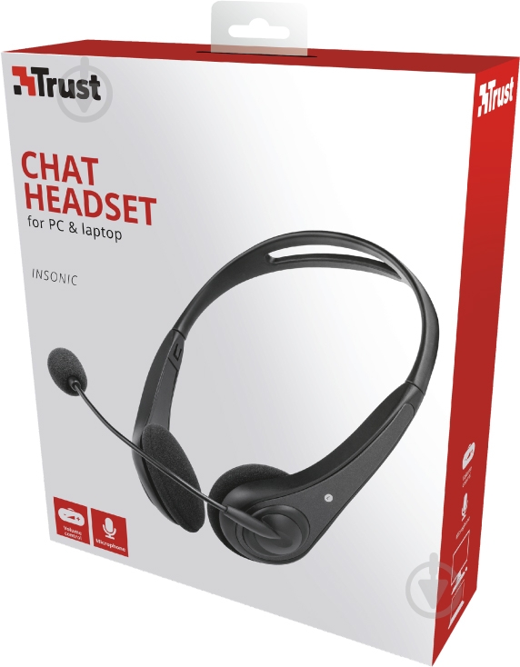 Гарнитура Trust INSONIC black (21664) - фото 8 Гарнитура Trust INSONIC black (21664) - фото 8