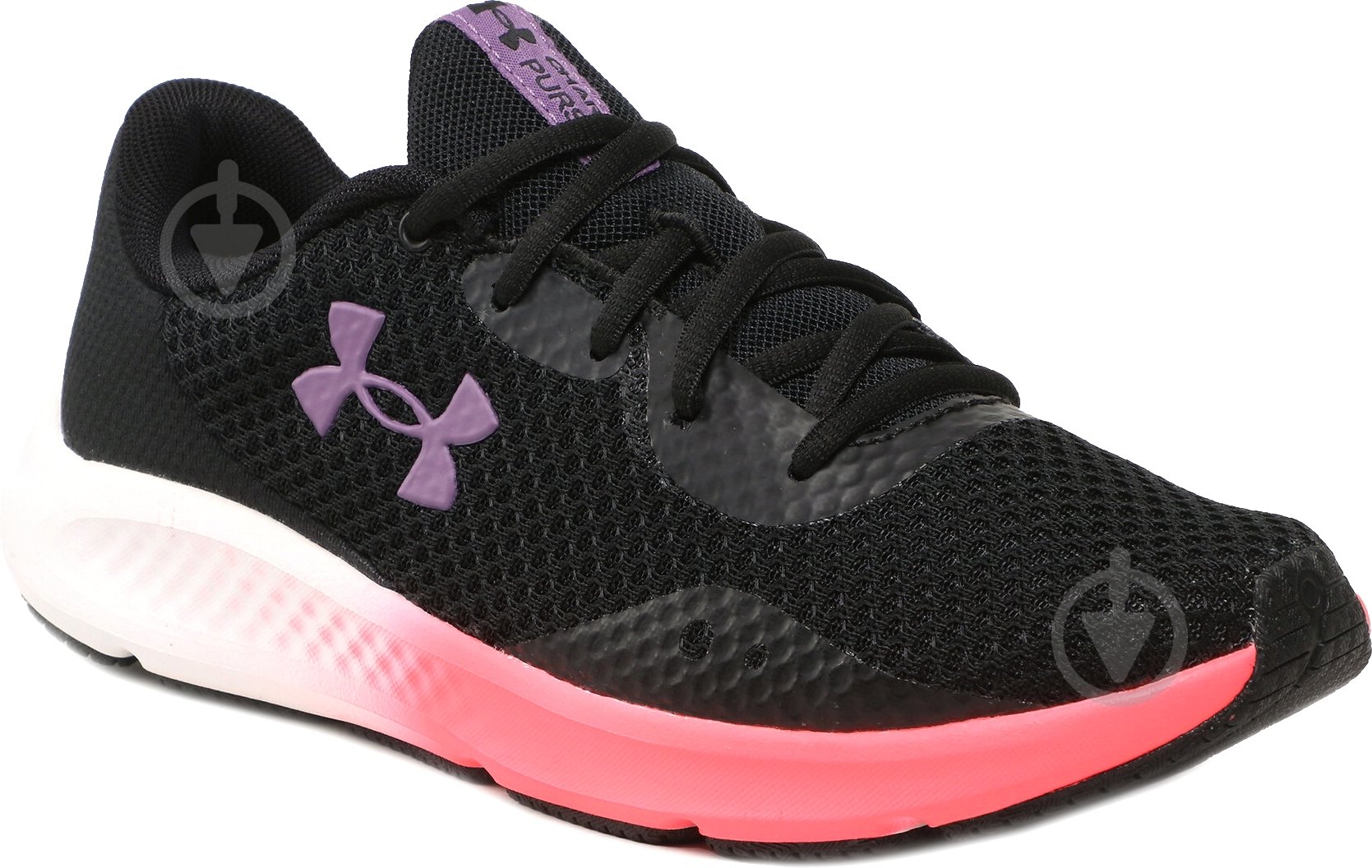 Кросівки жіночі демісезонні Under Armour CHARGED PURSUIT 3 3024889-004 р.38 чорні - фото 1