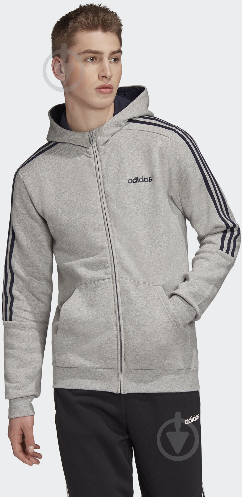 Джемпер Adidas M E FZ EI9000 р. M серый - фото 3