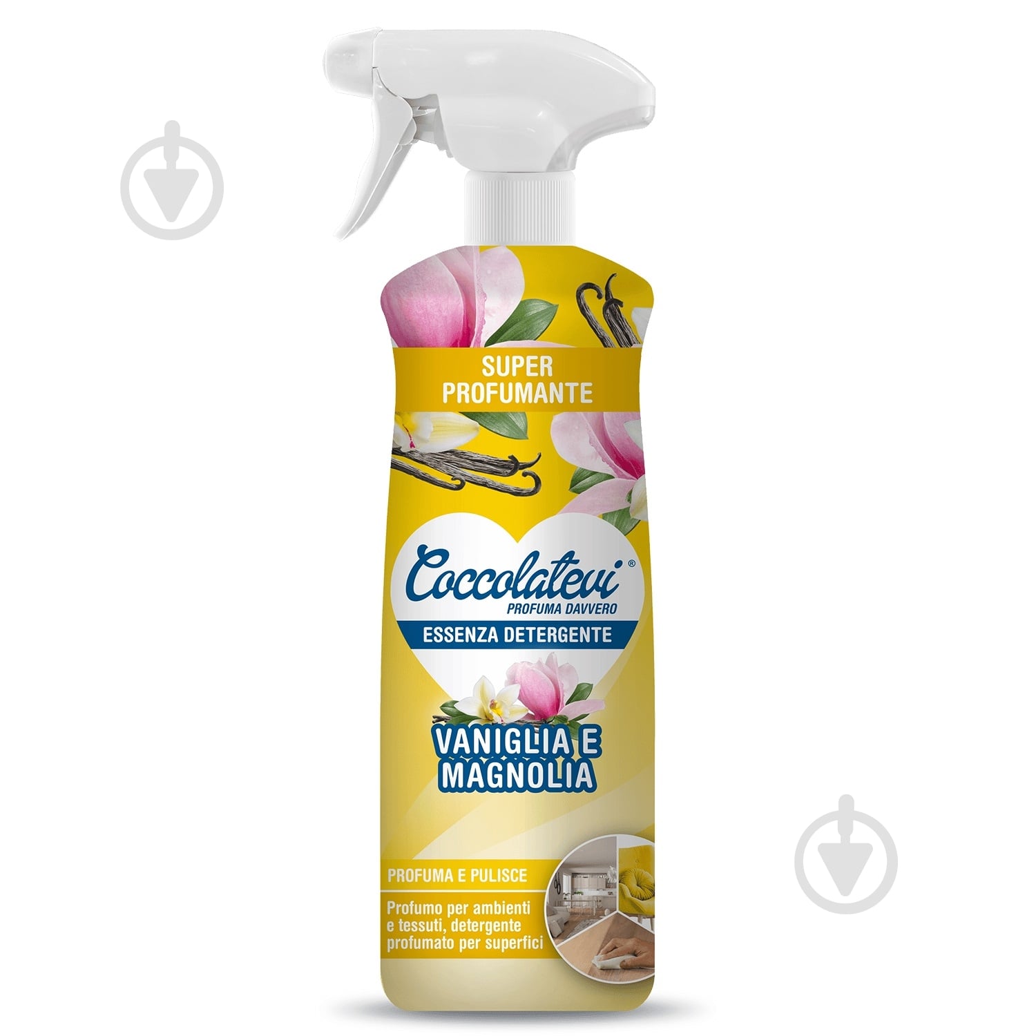 Спрей парфюмированный универсальный Coccolatevi Ваниль и Магнолия 0,75 л - фото 1