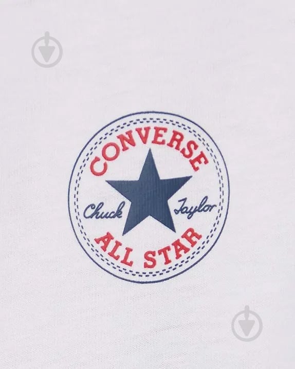 Футболка Converse MINI CHUCK PATCH TEE 10026565-A01 р.S белый - фото 4