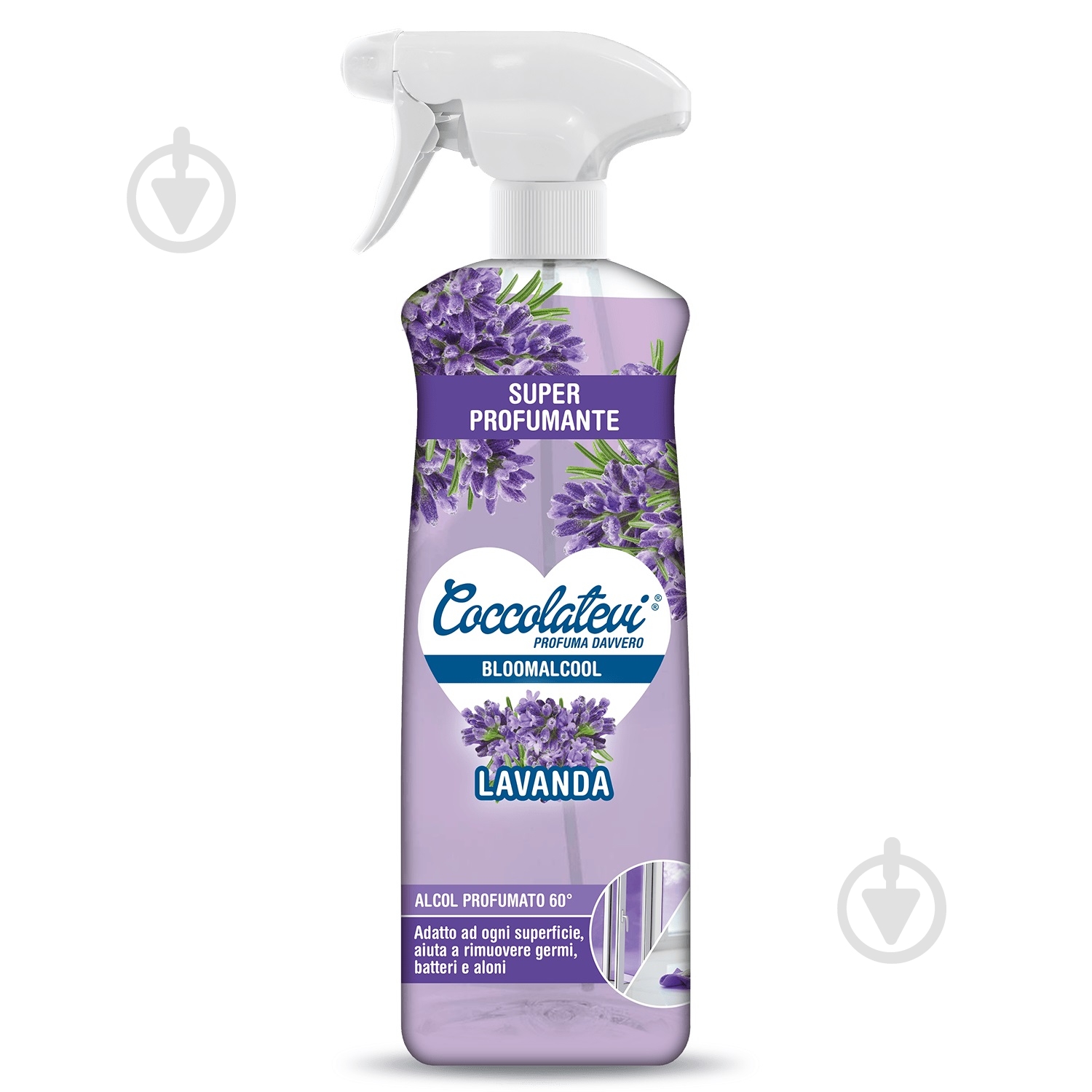 Миючий засіб універсальний Coccolatevi Bloomalcool Lavandа 0,75 л - фото 1 Миючий засіб універсальний Coccolatevi Bloomalcool Lavandа 0,75 л - фото 1