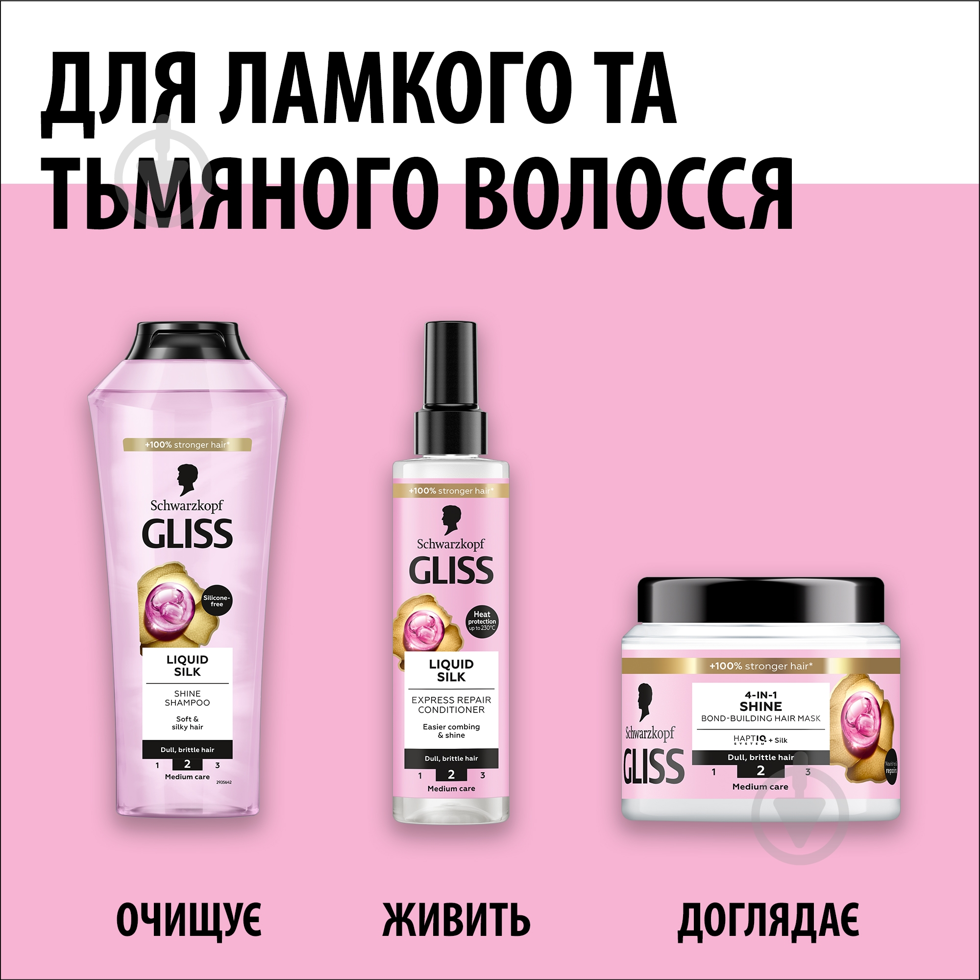 Маска для волос GLISS Блеск 400 мл - фото 8