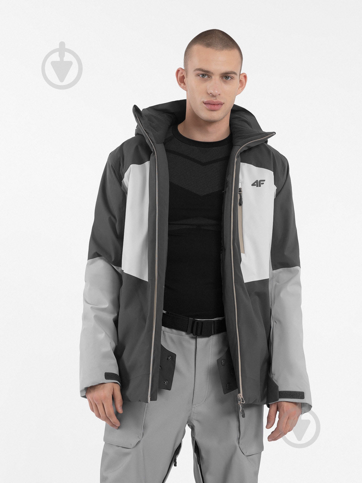 Куртка 4F TECHNICAL JACKET M345 4FAW23TTJAM345-23S р.XL серая - фото 2