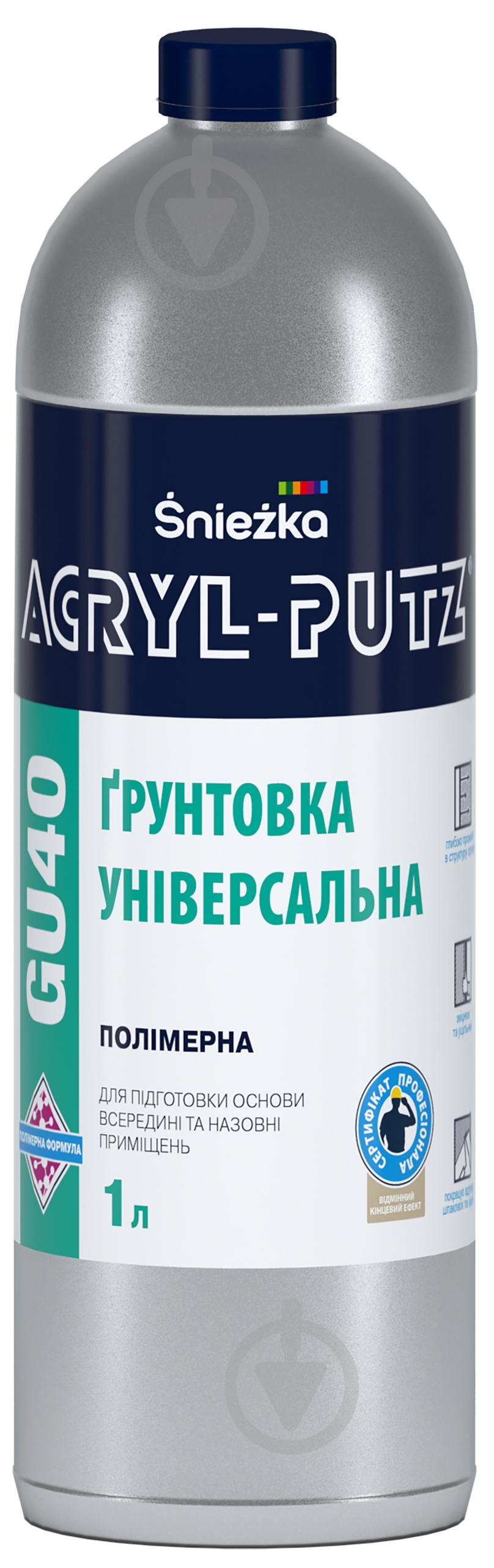 Ґрунтовка глибокопроникна Sniezka Acryl-putz GU40 1 л - фото 1