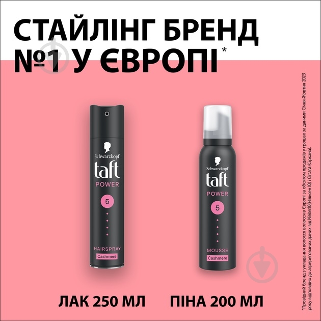 Піна для волосся TAFT Power Cashmere 200 мл - фото 7 Піна для волосся TAFT Power Cashmere 200 мл - фото 7