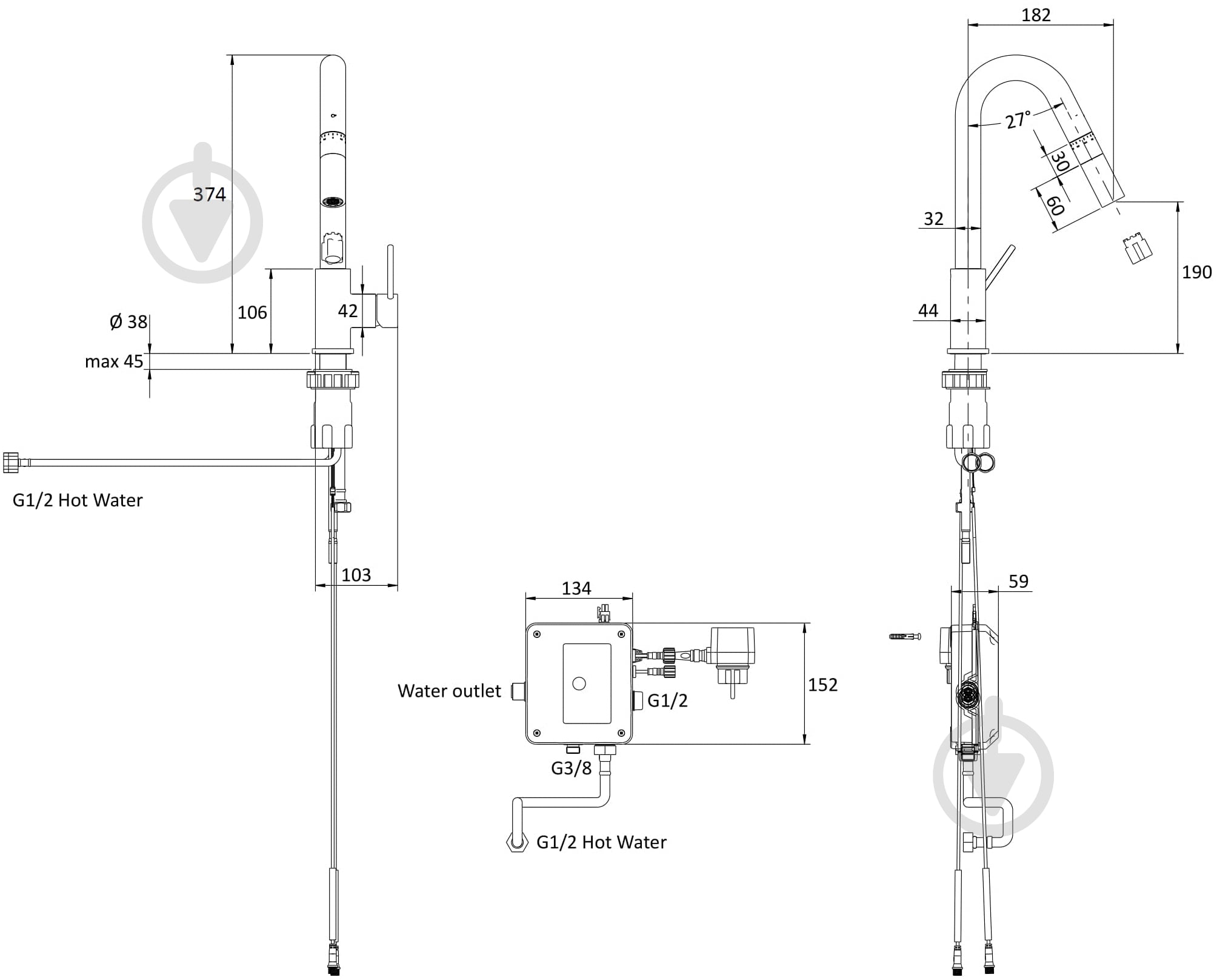 Смеситель для кухни Imprese Smart Bio ZMK051901151 - фото 2