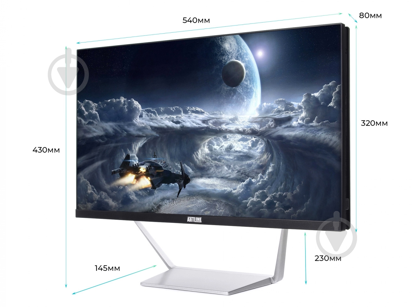 Моноблок Artline Business M65 23,8 (M65v07Win) black/silver - фото 8