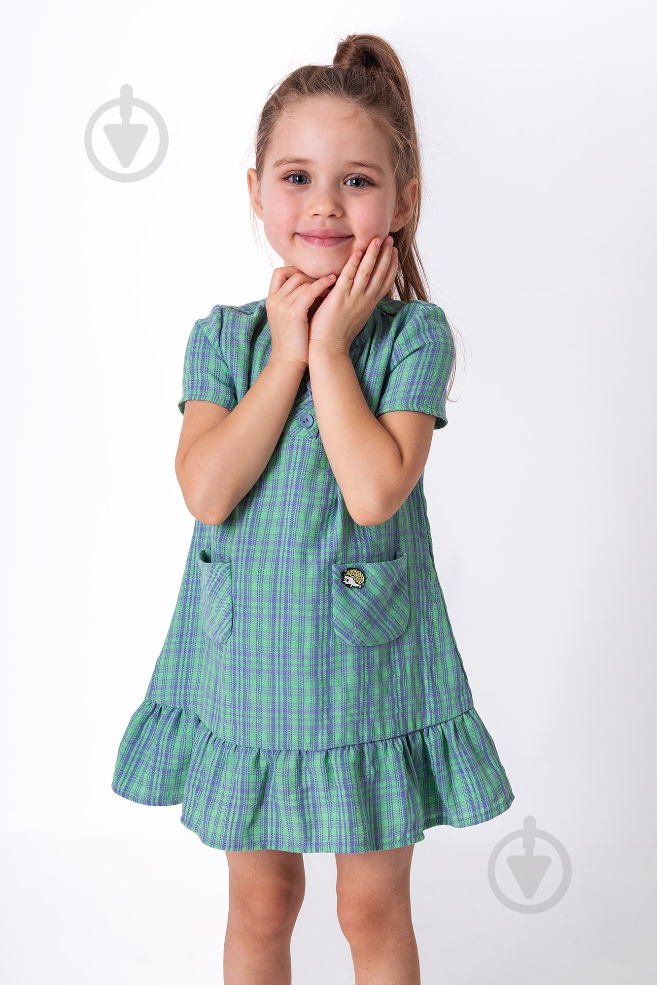 Сукня Mevis 4225 р.116 зелений - фото 1