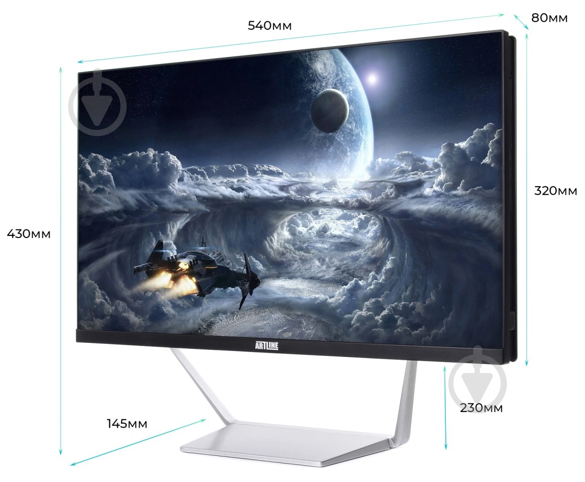 Моноблок Artline Business M65 23,8 (M65v08Win) black/silver - фото 8 Моноблок Artline Business M65 23,8 (M65v08Win) black/silver - фото 8
