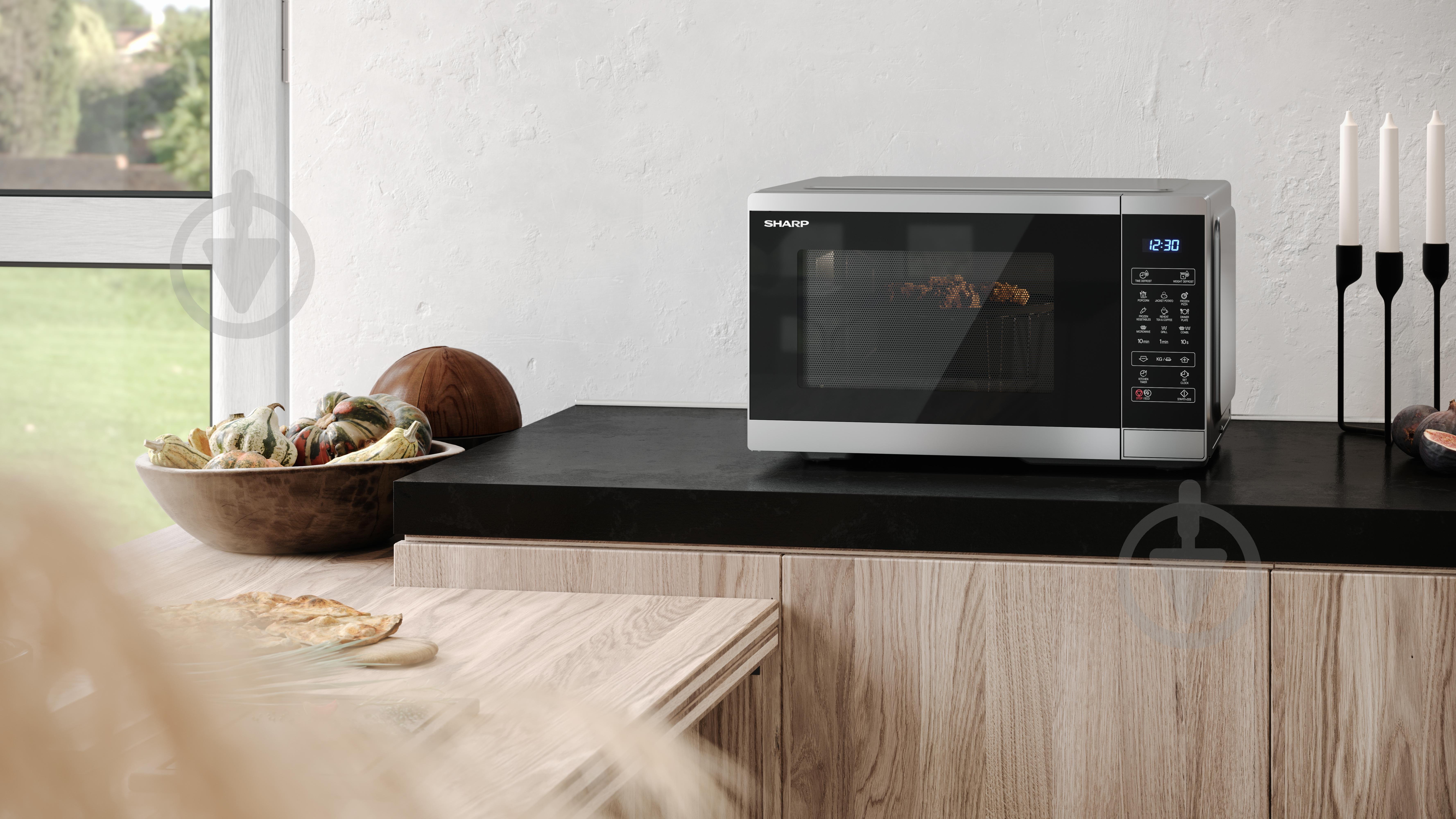 Микроволновая печь Sharp YC-MG252AE-S - фото 6 Микроволновая печь Sharp YC-MG252AE-S - фото 6