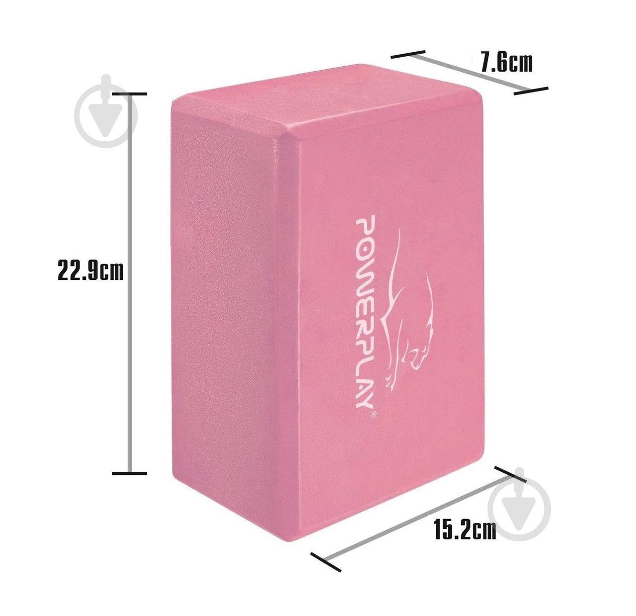 Блок для йоги PowerPlay OS PP_4006_Pink_Yoga_Brick розовый - фото 2 Блок для йоги PowerPlay OS PP_4006_Pink_Yoga_Brick розовый - фото 2