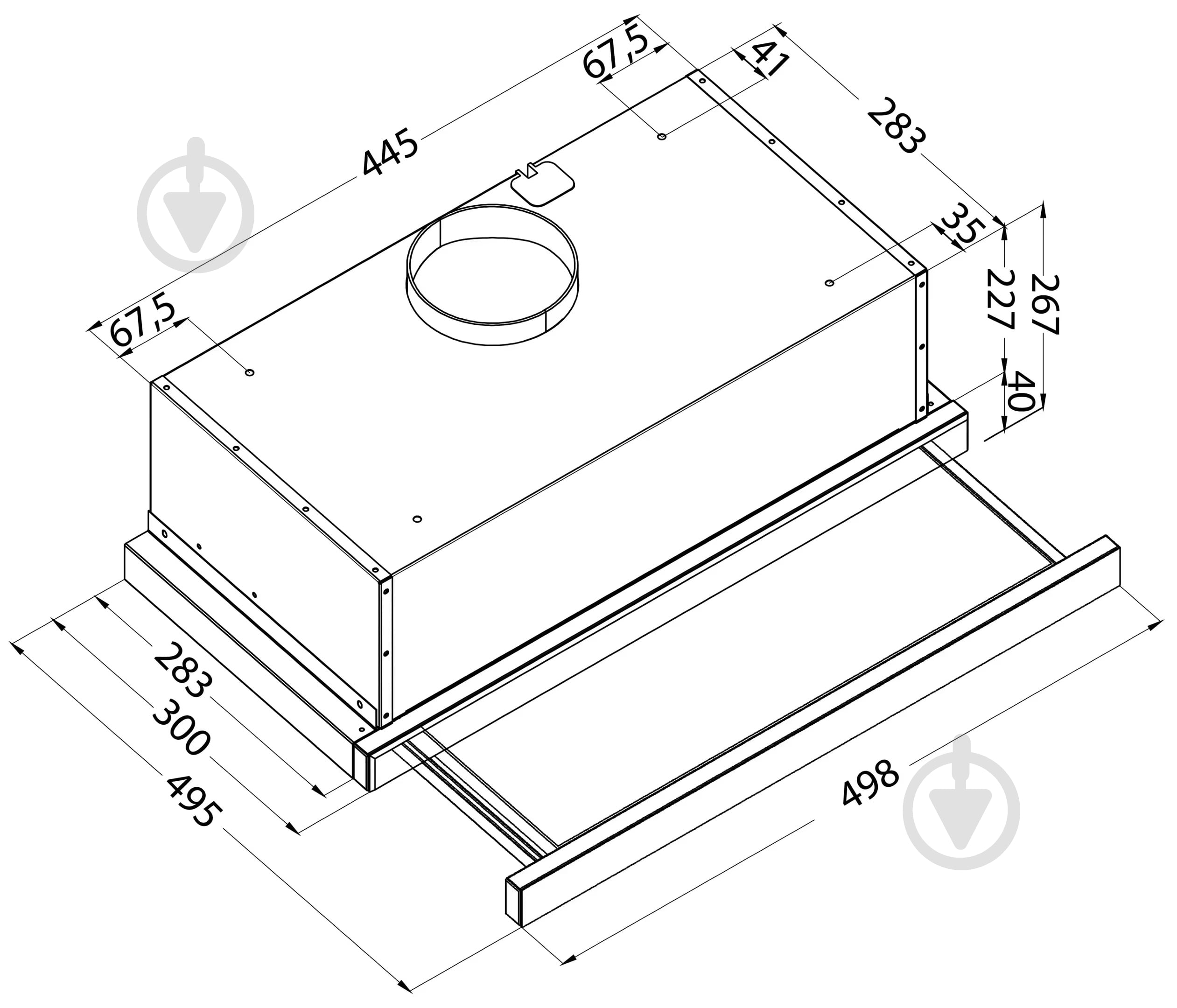 Вытяжка Pyramida ATH 60 (700) WH - фото 8