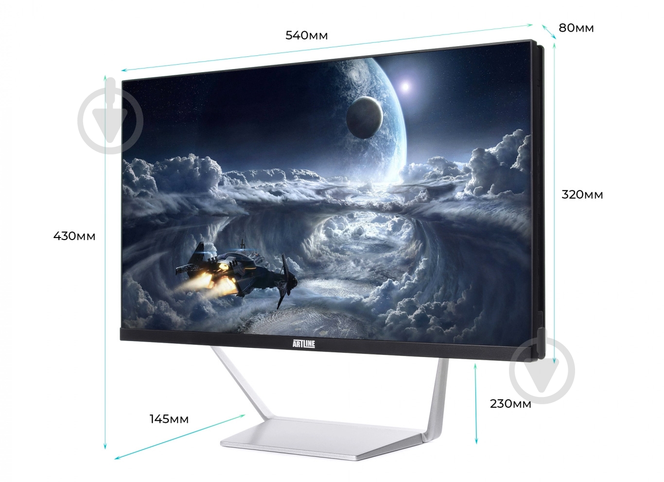 Моноблок Artline Business M65 23,8 (M65v09Win) black/silver - фото 9