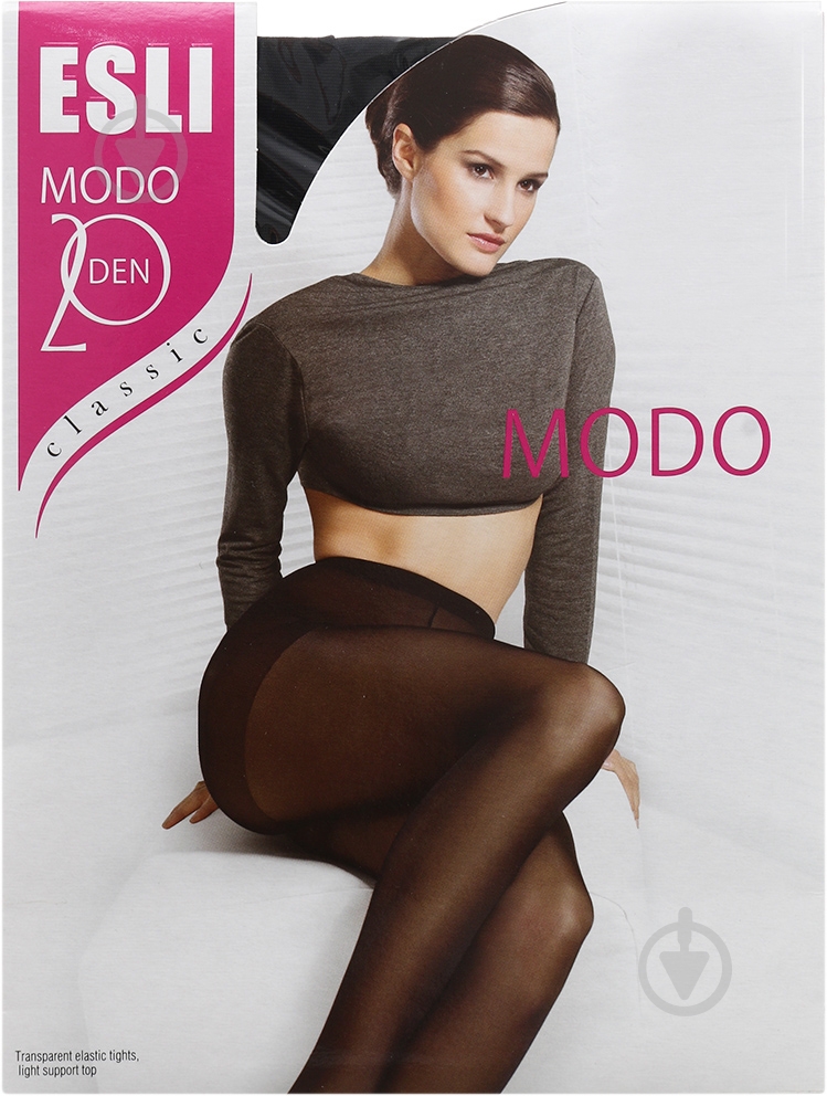 Колготки ESLI MODO 20 den nero 5 черный - фото 1