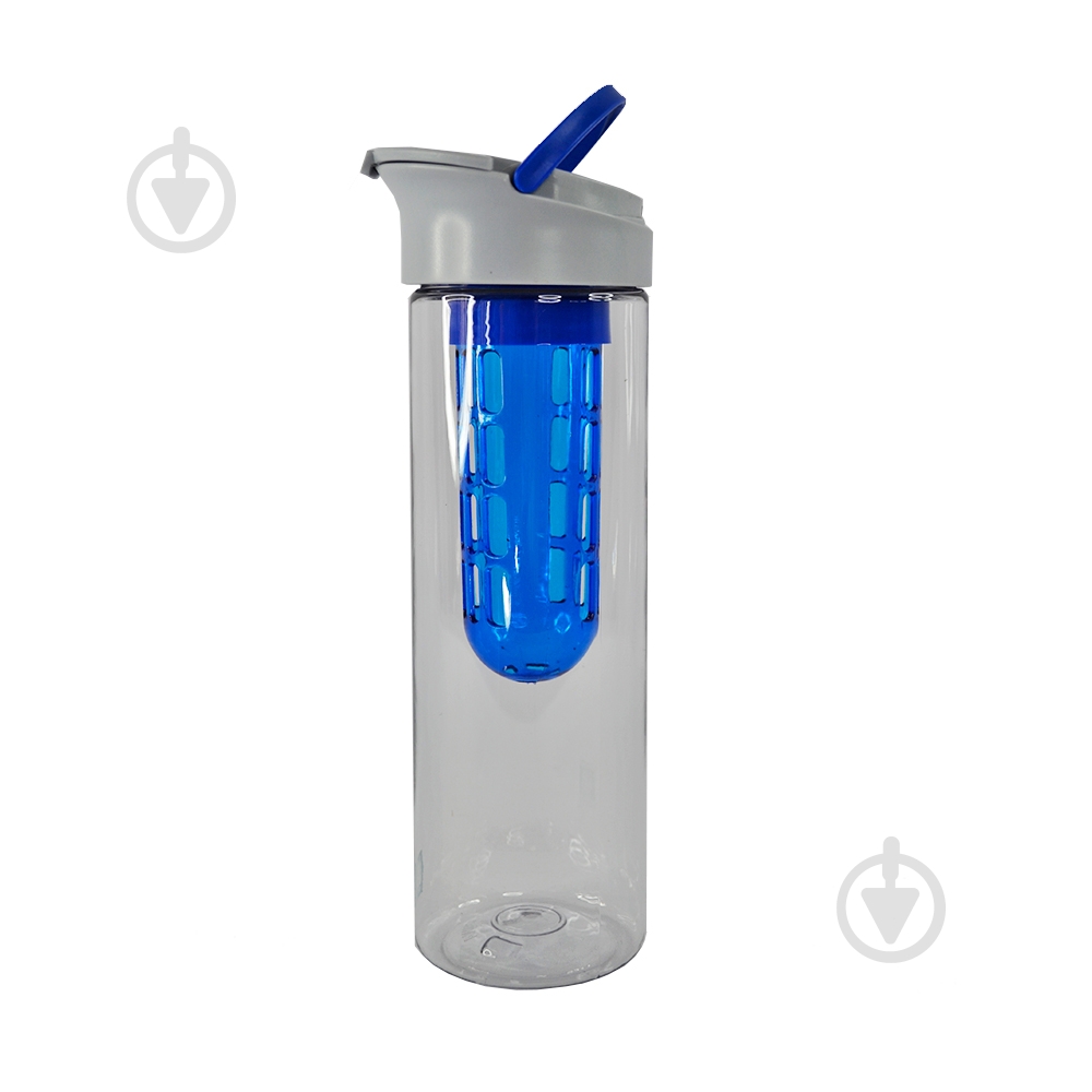 Бутылка для воды Line Art Clear 800 мл (20223LA-03) серый/синий - фото 3 Бутылка для воды Line Art Clear 800 мл (20223LA-03) серый/синий - фото 3