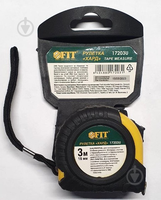 Рулетка FIT 17203 3 м x 16 мм - фото 2