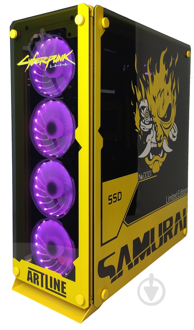 Компьютер Artline Samurai (SAMURAIv13Win) black/yellow - фото 2