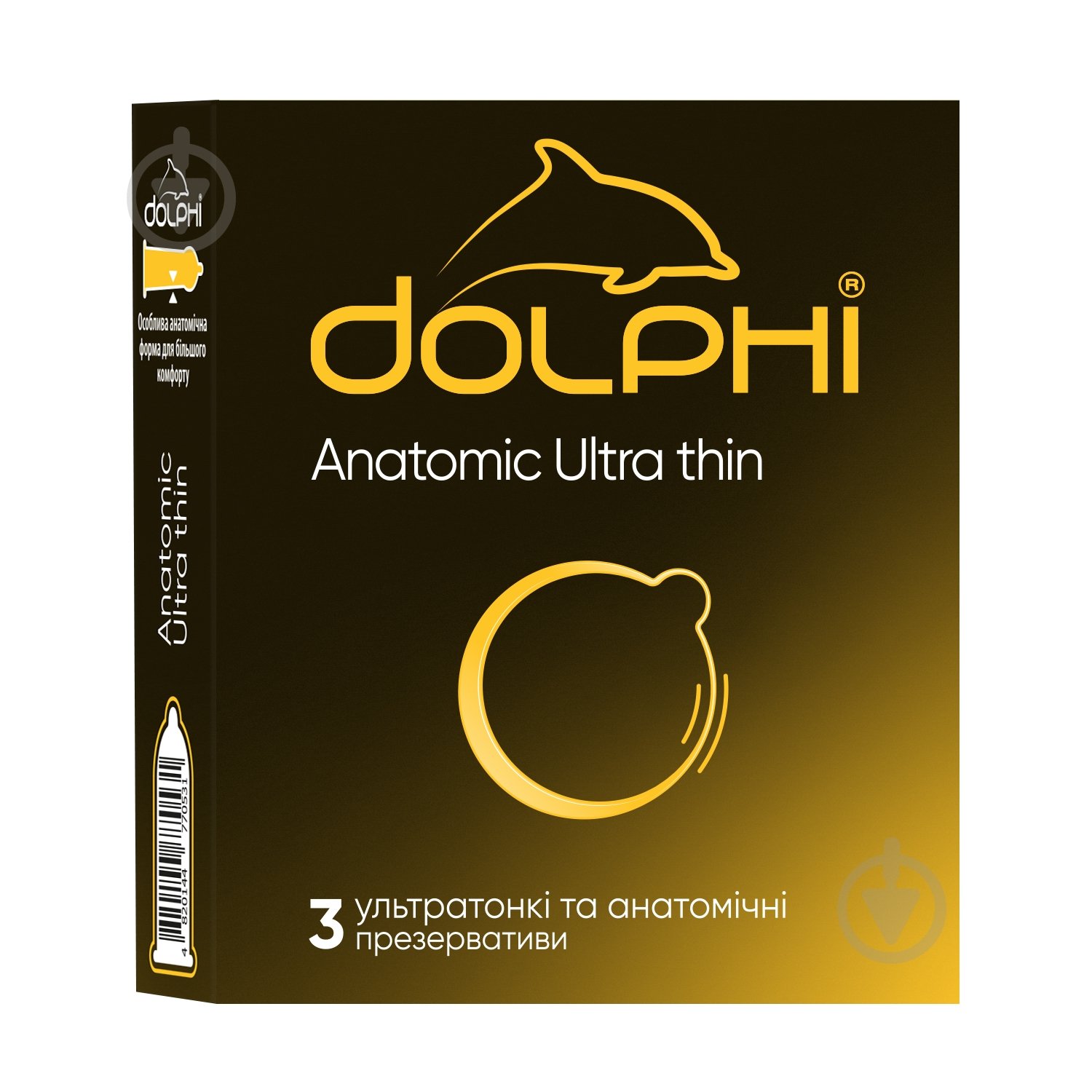 Презервативы Dolphi Anatomic Ultra Thin 3 шт. - фото 1