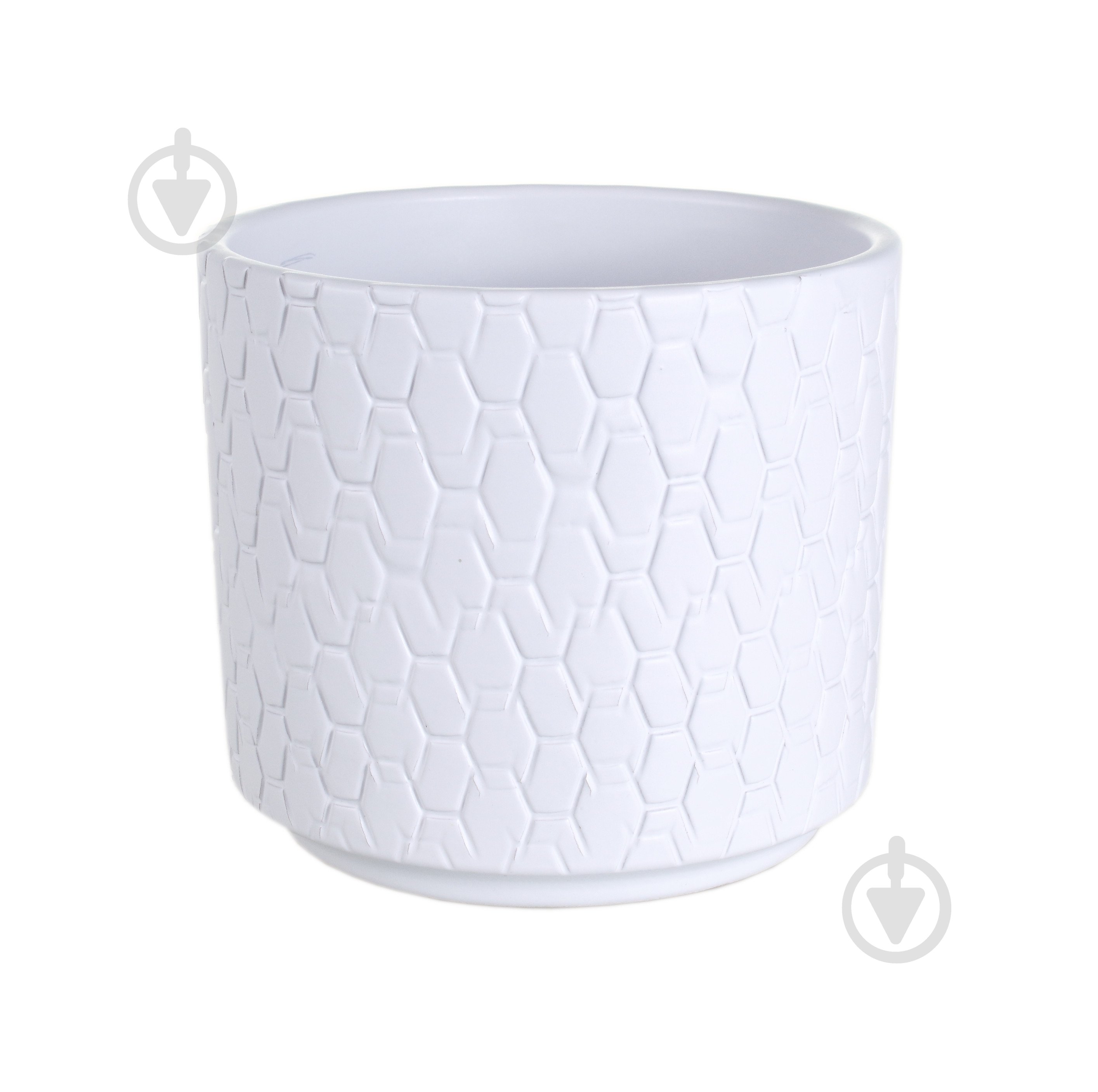 Кашпо кераміка Піреллі циліндр 14,5 см круглий білий 1,6 л GRIEBLING (98414/007) - фото 1 Кашпо кераміка Піреллі циліндр 14,5 см круглий білий 1,6 л GRIEBLING (98414/007) - фото 1