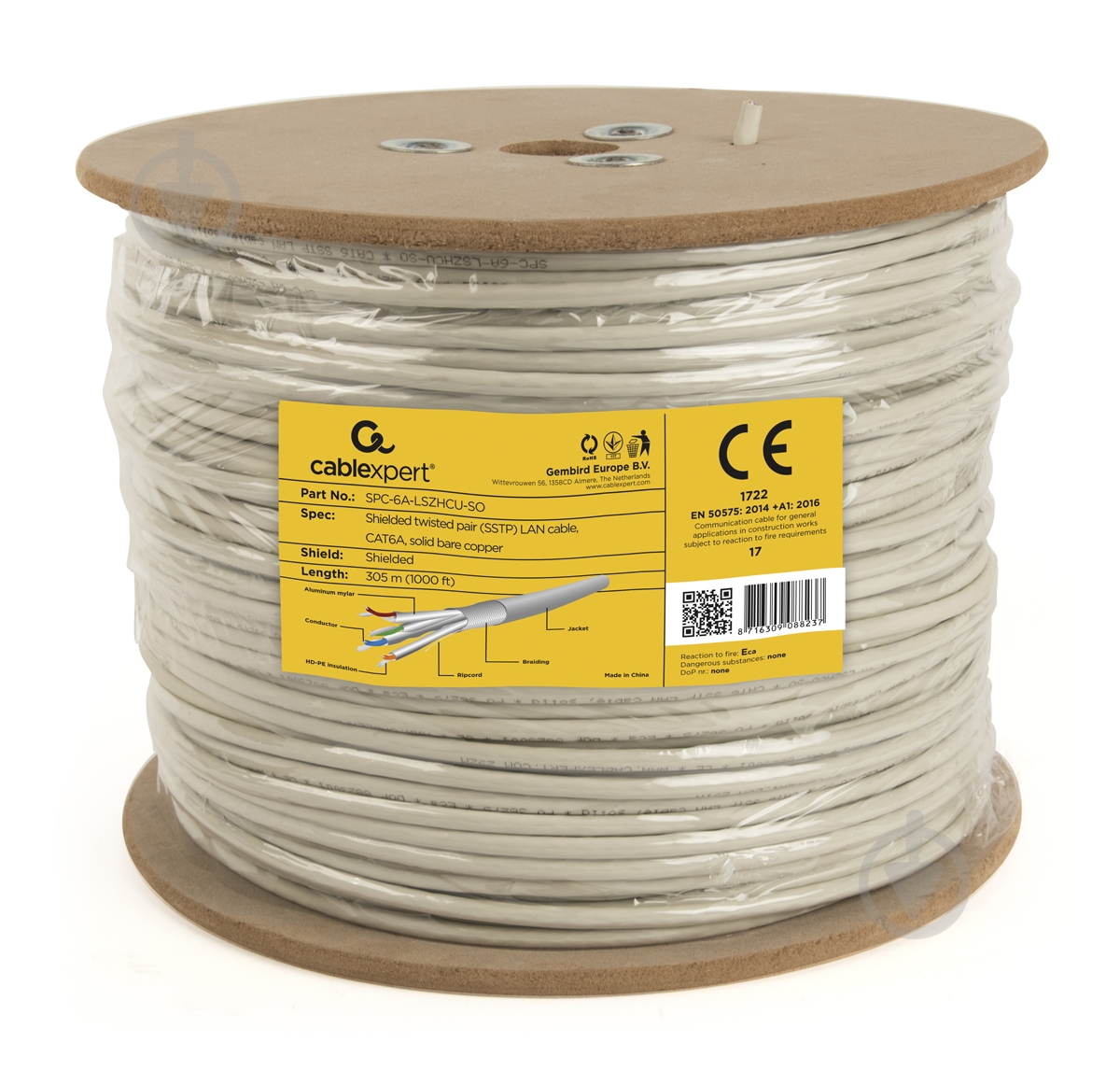 Кабель FTP Cablexpert SPC-6A-LSZHCU-SO мідь - фото 2