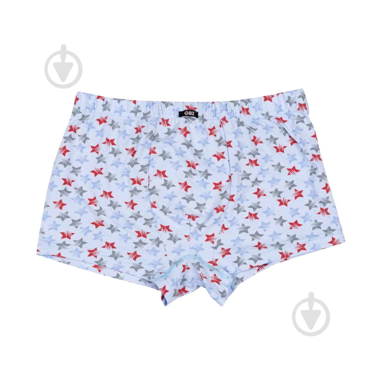 Труси-шорти чоловічі GBI зірки на блакитному 14304 M - фото 1