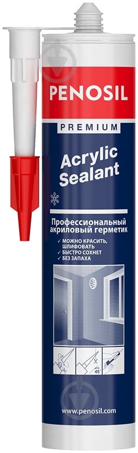Герметик акриловый PENOSIL Window & Door Acrylic Sealant 646 белый 310 мл - фото 2