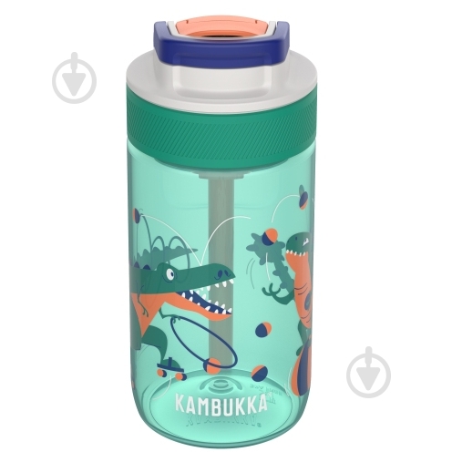 Бутылка для воды Kambukka Lagoon Juggling Dino 400 мл светло-зеленый (11-04047) - фото 1